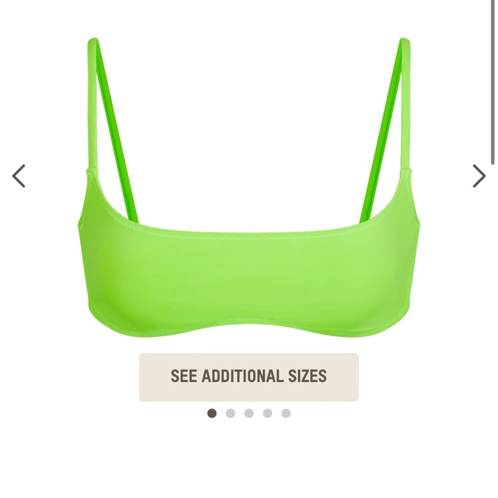 SKIMS swim micro scoop bikini top